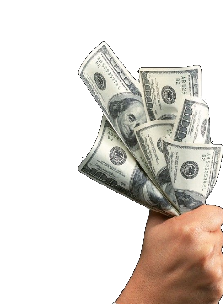 Investment capital held in hand